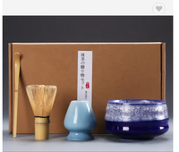 Ecocoffee bambou Matcha brosse à thé fouet support ensemble fait à la main cérémonie du thé traditionnel japonais