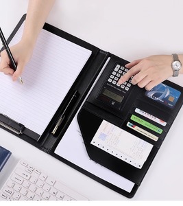 2026 Business Zipper Binder A4 Taille Portefeuille De Luxe Dossier Faux Cuir Business Reprise pour Documents - Product Image 5