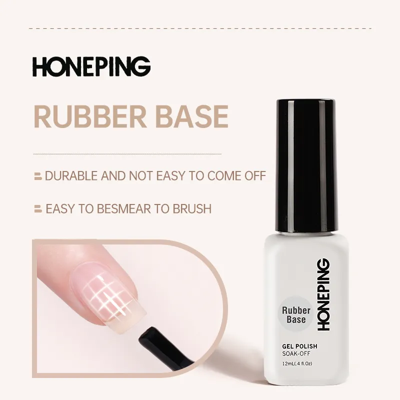 Fabrikanten Private Label Nagellak Rubber Base Coat Reparatie Ongelijke Nagel Oppervlak