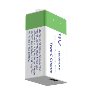 Batería de litio de 9 voltios 800mAh 9V Batería recargable Batería de litio 9V para micrófono - Product Image 2