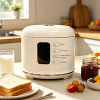 WANTU Cuiseur à riz numérique multifonctionnel blanc 2,5 L avec revêtement antiadhésif et cuve en acier inoxydable 400W