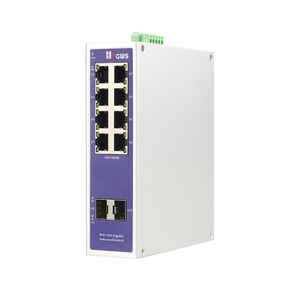 Switchs réseau industriels sur rail DIN 8 ports RJ45 10/100/1000M + 2 ports SFP Uplink 1000M IP30 - Product Image 2