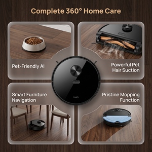 PX8 Robot Vacuum Cleaner 18000Pa Suction LDS Laser Navigation 3in1 Sweep <b>Mop</b> Robotic Cleaner with Smart Obstacle Avoidance - Product Image 2