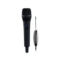 Microphone à condensateur sans fil UHF portable Aidi, certifié CE, universel, pour conférences en extérieur, chant, scène, métal