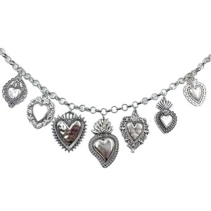 Collares y cadenas con colgante de corazón gótico sagrado <span class=keywords><strong>múltiple</strong></span> religioso retro, accesorios personalizados, de moda y de gama alta - Product Image 6