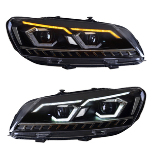 Faro Anteriore YU GUANG per Volkswagen <span class=keywords><strong>VW</strong></span> <span class=keywords><strong>Passat</strong></span> B7 2011 <span class=keywords><strong>2015</strong></span>, Aggiornamento a LED con Lente DRL, Accessori per Gruppo Ottico Anteriore - Product Image 1