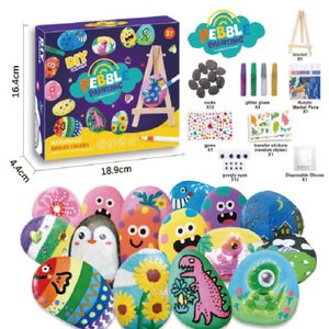 <span class=keywords><strong>Kit</strong></span> de <span class=keywords><strong>peinture</strong></span> aux galets qui brillent dans le noir, vente chaude - Product Image 6