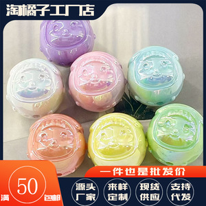 Acrylic <b>Doll</b> <b>Head</b> Beads 22mm Mixed Colors DIY Jewelry Making Craft Supplies For Necklace Bracelet Keychain Accessories - Product Image 5