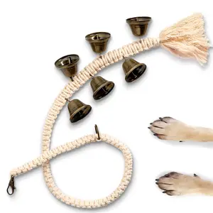 Disponibile Macrame forniture per animali domestici e accessori vasino per cani campanello per cani campanello per porta