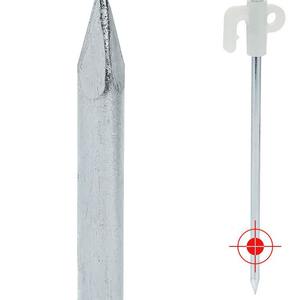 Piquets de tente de camping 20 cm en acier inoxydable renforcé, accessoires de tente couleur argent pour usage extérieur - Product Image 4