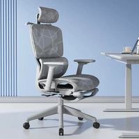 Chaise de bureau ergonomique confortable pour le travail assis, chaise de jeu avec accoudoirs réglables, fournie par le fabricant