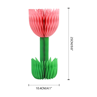 Décorations de fleurs de Pâques en papier nid d'abeille 3D personnalisées, écologiques, légères, pour l'intérieur et l'extérieur, aimantées, pliables, réutilisables