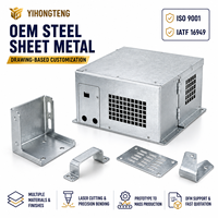 Fabrication sur mesure de tôles en acier galvanisé OEM pour équipements industriels, épaisseur 4 mm, pour réfrigérants