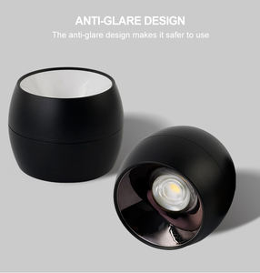 Haute qualité 7w hôtel rond monté en surface commercial moderne haute transmittance CoB cource led downlight - Product Image 2