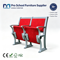 Chaises empilables confortables pour auditorium scolaire, salles de conférence, salles de formation et espaces communautaires