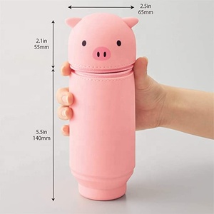 2024 vendita calda graziosa cancelleria retrattile a forma di animale pieghevole <span class=keywords><strong>astuccio</strong></span> - Product Image 6