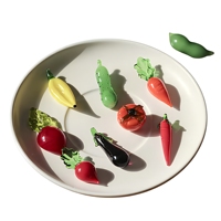 Mini décorations en verre pour légumes et fruits, ornements d'art en verre faits à la main, artisanat de table, cadeau d'anniversaire ou de fêtes