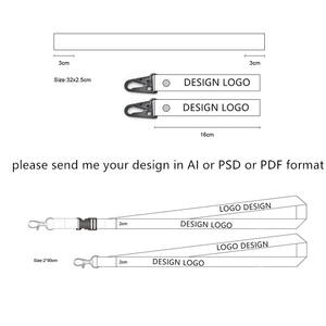 Cordón BSBH con soporte de identificación Break Away 20 mm Cordones de poliéster de transferencia térmica para actividades promocionales - Product Image 5