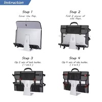 Housse de protection anti-poussière avec logo personnalisé pour moniteur Sac de transport de voyage pour ordinateur de bureau Apple 27 pouces iMac