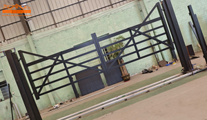 Super fábrica de fabricación de seguridad puertas batientes puerta de aluminio Puerta de granja Rancho puerta de entrada - Product Image 2