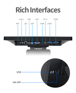 Terminale POS Android All-in-One con Doppio Display da 15 Pollici 1024x768, Registratore di Cassa per Ristoranti e Negozi al Dettaglio - Product Image 6