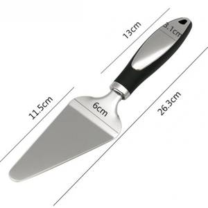 Juego de 2 Cortadores de Pizza y Espátula Triangular con Mango de TPR, Utensilio de Cocina de Grado Alimenticio para Pizza y Reposterí<span class=keywords><strong>a</strong></span> - Product Image 3