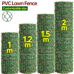 Factory wholesale artificial wire <b>mesh</b> roll shaped grass fence artificial fence wall courtyard decoration grass fence - Product Image 1