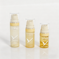 Bouteille portable PP Airless Pump 5 10 15ml avec bouchon pour kit de voyage, lait corporel, émulsion faciale, cosmétique