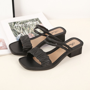 Sandalias de Plataforma de Verano 2023, Nuevas Sandalias de Tacón Medio de PVC Suave, Diseño Casual y Moderno para Mujer - Product Image 3