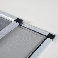 Vente en gros OEM/ODM de fenêtres rétractables modernes avec moustiquaire intégrée en fibre de verre