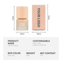 Fond de Teint Liquide Mat Imperméable Haute Qualité OEM ODM Marque Privée Éclaircissant Blanchissant Longue Tenue Formule Douce 15ml pour