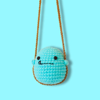 Vente en gros d'usine directe créative Crochet Ins Style mignon animal décalé breloque de voiture breloque de sac à la main pour cadeaux et décorations.