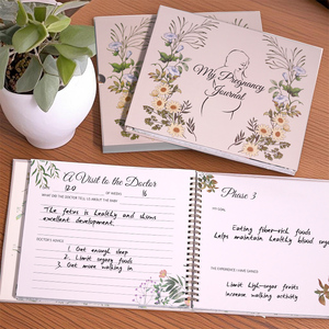 Diario de Embarazo Espiral con Logotipo Personalizado, <span class=keywords><strong>Libro</strong></span> de Recuerdos de Maternidad, Manual Prenatal, Cuaderno <span class=keywords><strong>para</strong></span> Bebés <span class=keywords><strong>para</strong></span> Futura Mamá, Venta al Por Mayor OEM - Product Image 2