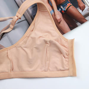 Geniş kayış Busty cep sutyen ön kapatma büyük meme Minimizer ameliyat sonrası yumuşak mastektomi sütyen - Product Image 4