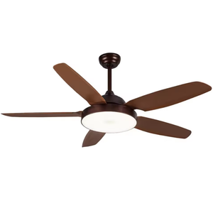 Ventilador de Techo Moderno de 52 Pulgadas con Luz LED, 5 Aspas y Motor de CC para Sala de Estar, Dormitorio u Oficina en Casa - Product Image 1