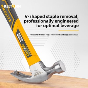 Marteau arrache-clous Kaita KELTONN KT41025/KT41050 avec manche en fibre, outil de menuiserie et de décoration - Product Image 4