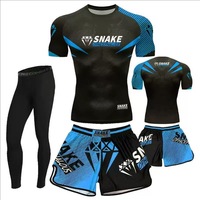Ensemble de survêtement personnalisé pour hommes : Rashguard et short de Jiu-Jitsu, Muay Thai, MMA, UFC, Boxe, Lutte, BJJ