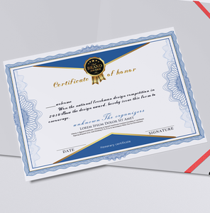 Impresión personalizada <span class=keywords><strong>Certificado</strong></span> <span class=keywords><strong>de</strong></span> Diploma universitario Línea <span class=keywords><strong>DE</strong></span> SEGURIDAD UV invisible Marca <span class=keywords><strong>de</strong></span> agua Lámina dorada Holograma en relieve Tamaño <span class=keywords><strong>de</strong></span> logotipo personalizado - Product Image 5