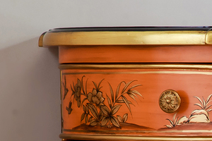 Antico A tre Cassetti e A quattro Porte Armadio con Orange Lato Armadio con Betulla In Legno Squisito Petto per Soggiorno camera - Product Image 5