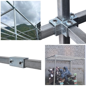 Connecteur de <span class=keywords><strong>tube</strong></span> carré personnalisé <span class=keywords><strong>d</strong></span>'usine, raccords à 2, 3 ou 4 voies <span class=keywords><strong>pour</strong></span> tubes de 20x20, 25x25, 30x30, 40x40 mm - Product Image 2