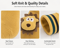 Chaussettes de sol pour bébé personnalisées, amusantes, avec motif de poupée en peluche cousue, pour la marche des tout-petits
