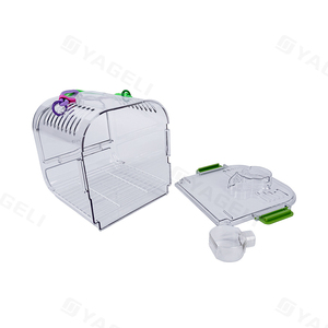 Yageli Chine Usine Nouveau Design Offre Spéciale Personnalisé clair Grand Transporteur D'oiseaux Perroquet <span class=keywords><strong>Cage</strong></span> De Voyage avec Sac À Dos - Product Image 5