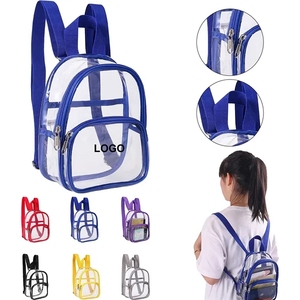 Unisex Transparent PVC <b>Backpack</b> <b>Clear</b> School Bag Rucksack with Waterproof Feature for Students' Work and Travel - Product Image 1
