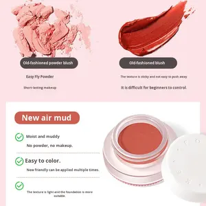 Rubor en Crema ForeverKey, Nuevo Maquillaje Nude Natural, Suave, Ligero, Color Chica Ligeramente Borracha, Textura de Puré de Patatas, Rubor Facial - Product Image 3