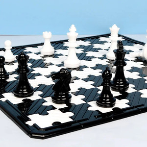 Y4271diy Epoxy Resin cờ vua Thẻ Câu Đố Hội Đồng Quản trị trò chơi khuôn cờ vua quốc tế Checker Silicone khuôn - Product Image 2