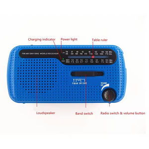 Lámpara de Camping Súper Brillante, Generador Solar Recargable, Radio AM/FM de Manivela con Banco de Energía USB y Linterna SOS - Product Image 3