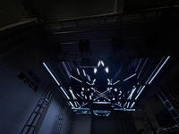 Barre d'éclairage pixel ascenseur intérieur pour écran led grue de levage lumière cinétique cinétique treuil dmx cinétique