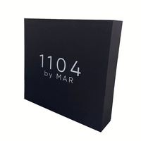Boîtes cadeaux personnalisées en carton noir avec design gratuit, compte à rebours de 12/24/25 jours, fermeture magnétique, lamination mate pour l'Avent de Noël