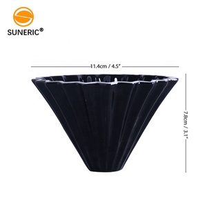 Hình nón Inline đổ trên gốm Origami cà phê nhỏ giọt tre chủ V hình dạng tay tái sử dụng thông minh lọc cà phê - Product Image 3