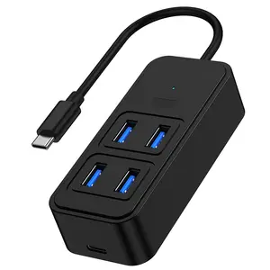 4 in 1 tip-c HUB USB 3.0 Splitter PD şarj OTG adaptörü veri transferi genişletici Laptop PC Tablet için yerleştirme istasyonu genişletici